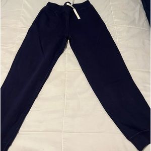 Hanna Andersson Big boy joggers Navy blue never worn cotton